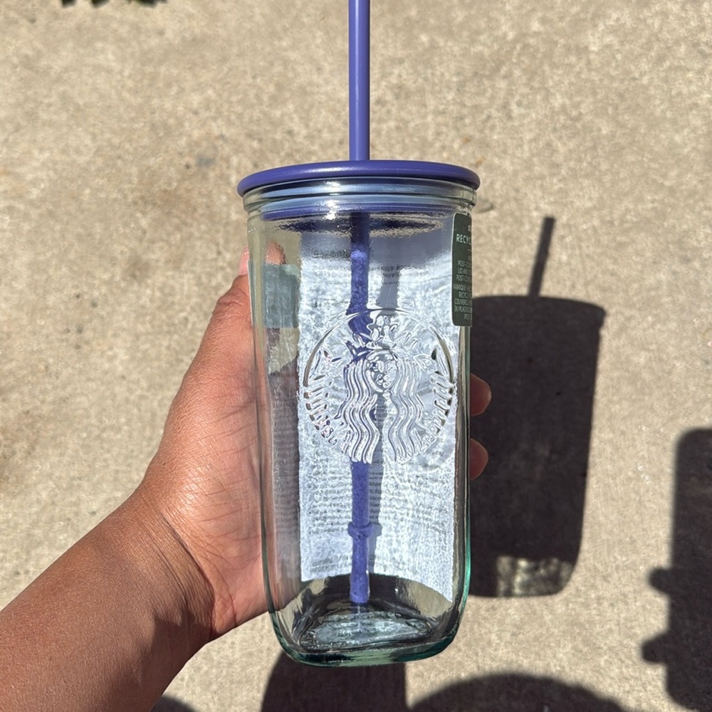 Starbucks 2025 Purple Recycled Glass Cold Cup – 16 fl oz